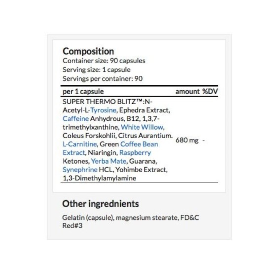 Super Thermo Blitz DMAA Warrior Labz Warrior Labs